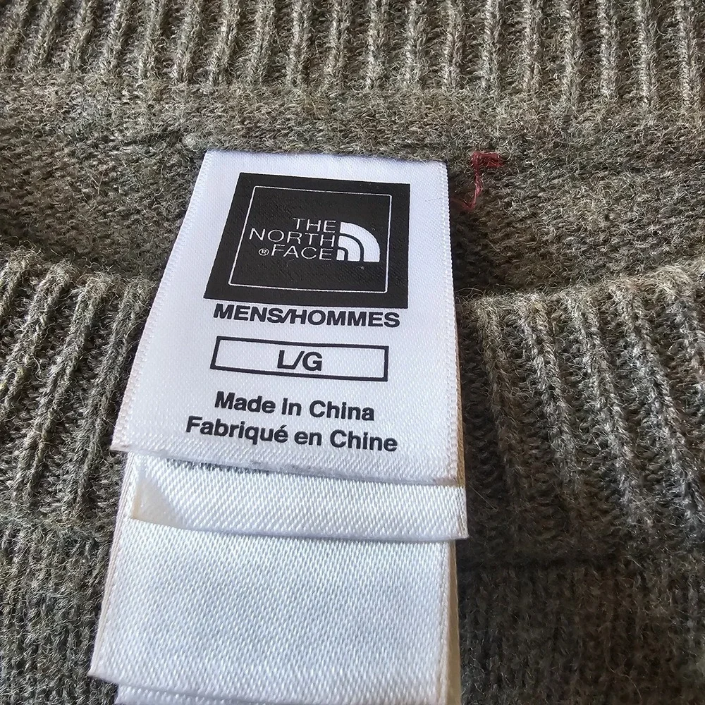 The North Face‎ Crewneck Wool Cotton Sweater Men's Size Large Brown Long Sleeve
